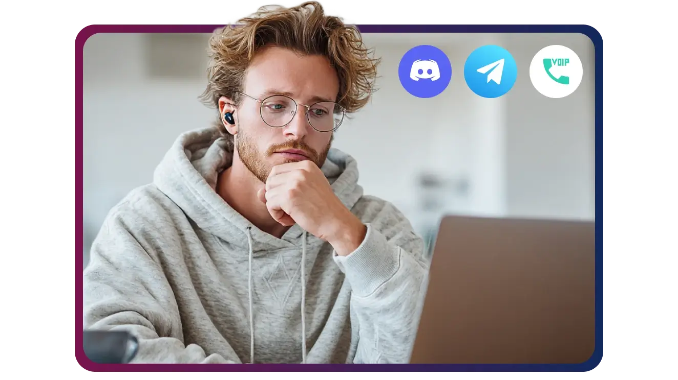 Optimiert für Discord, Telegram & VOIP